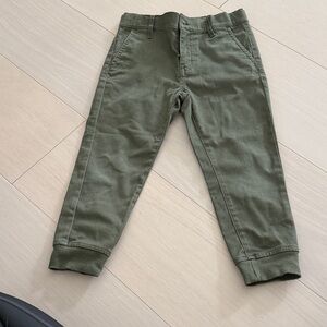 Janie and Jack popular always sold out Olive Green Jogger Pants size 4